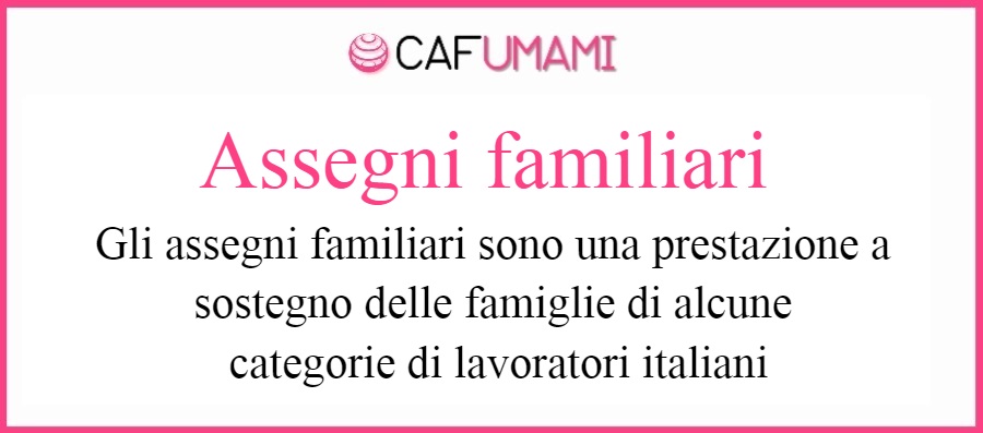 Assegni familiari