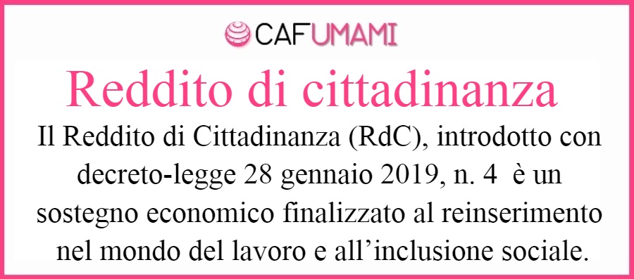 Reddito di cittadinanza